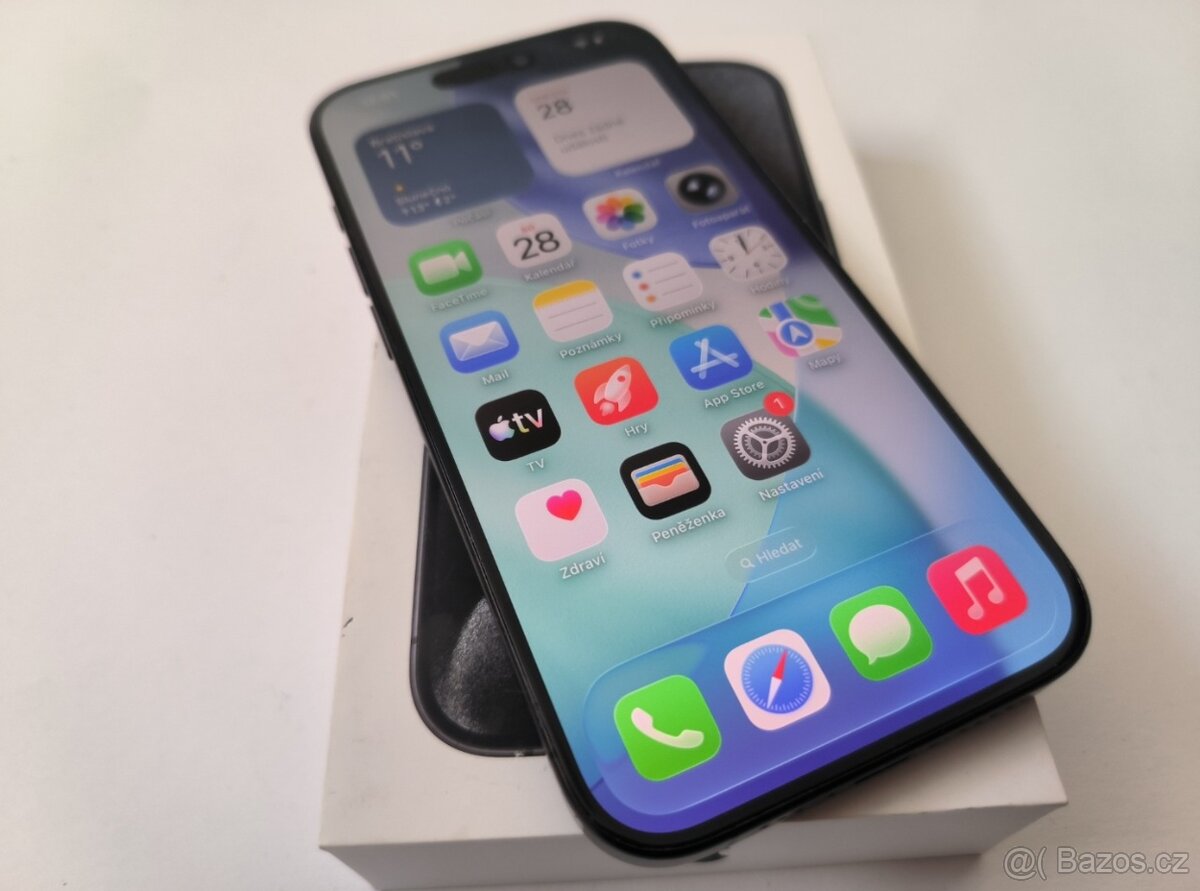 apple iphone 15 PRO 128gb Black Titanium / Batéria 87% - 4