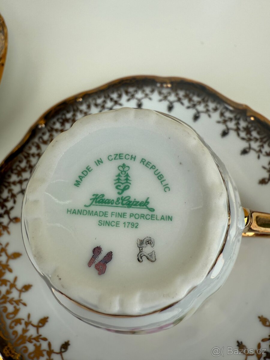 Sada dvou šálků s podšálky - 4