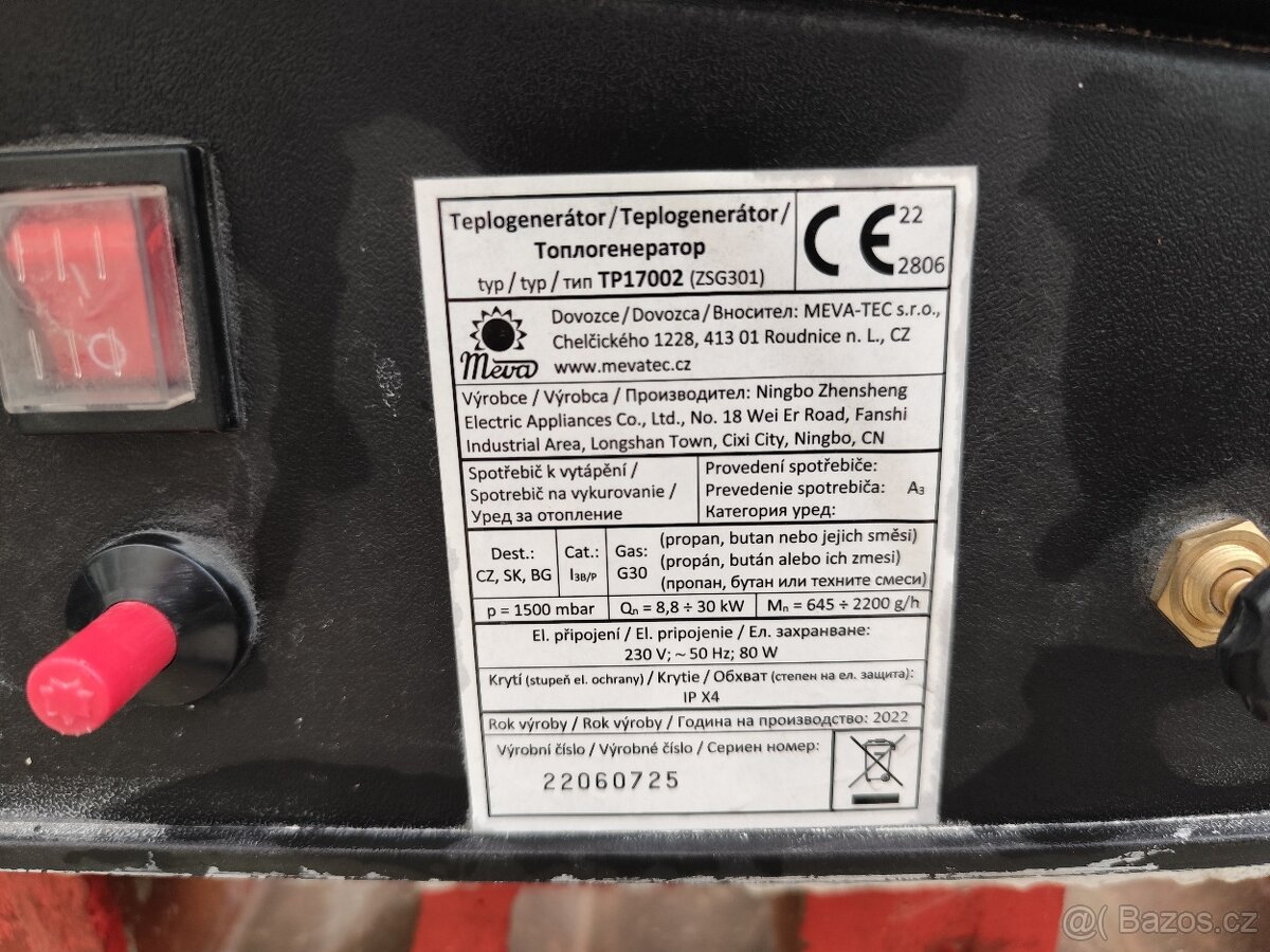 Plynové topidlo Meva - 4