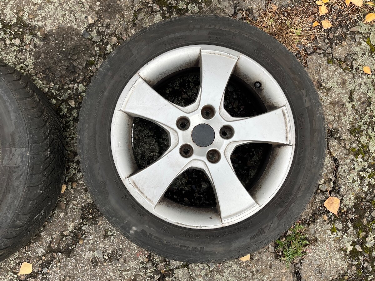 Kola 205/55/16 zimní 2x6mm,2x5mm, 5x112, vw, seat, škoda atd - 4