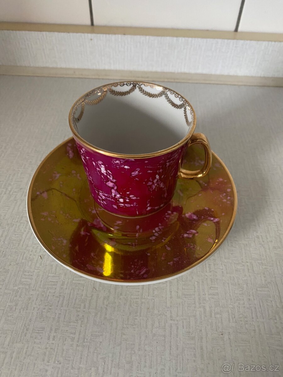 KÁVOVÁ SOUPRAVA -NOVÁ-ZNAČENÁ JSK - 4