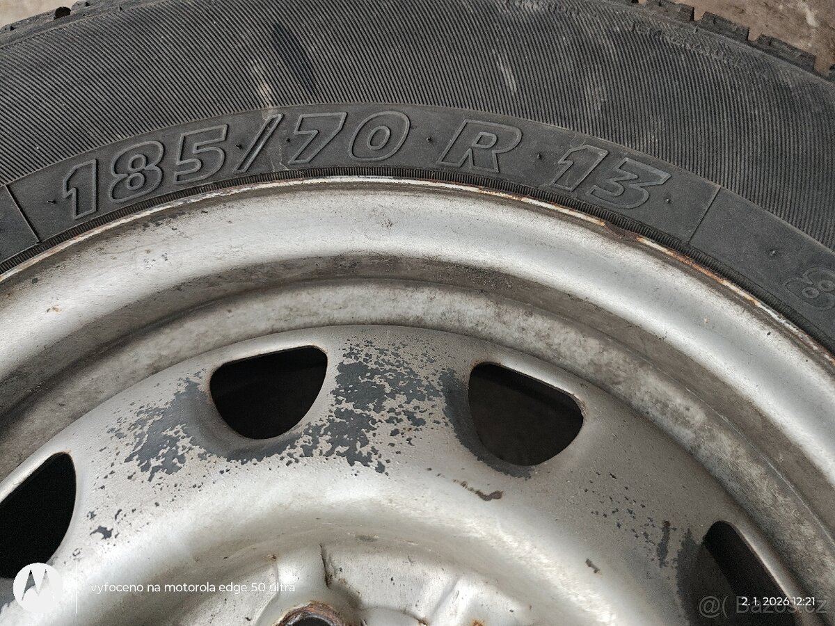 2 kola 185/70 R13 cena za obě - 4