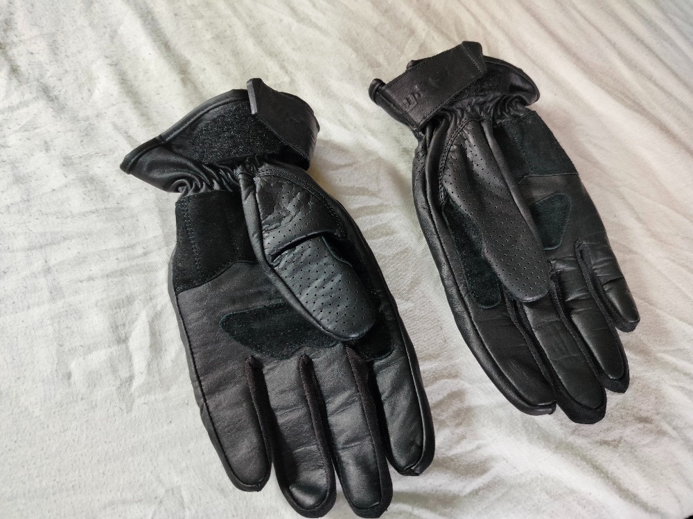 Kožené rukavice W-TEC Black (vel.XL) - 4