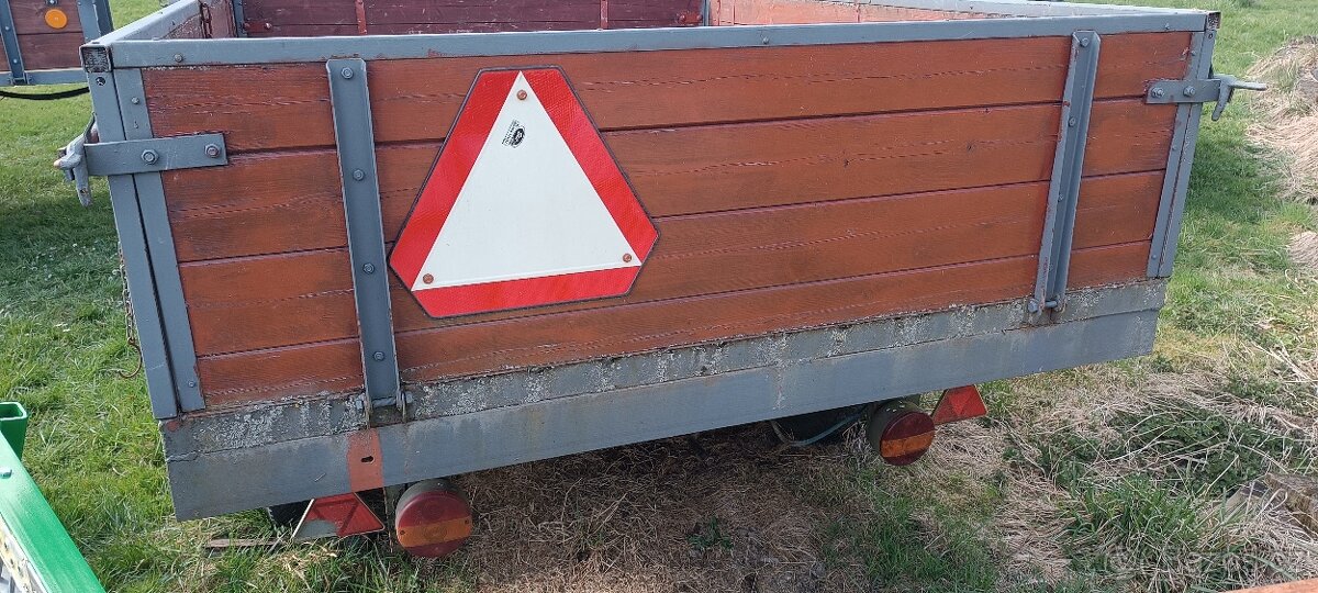 Vlek, vlečka, vozík, dvoukolka za traktor - 4