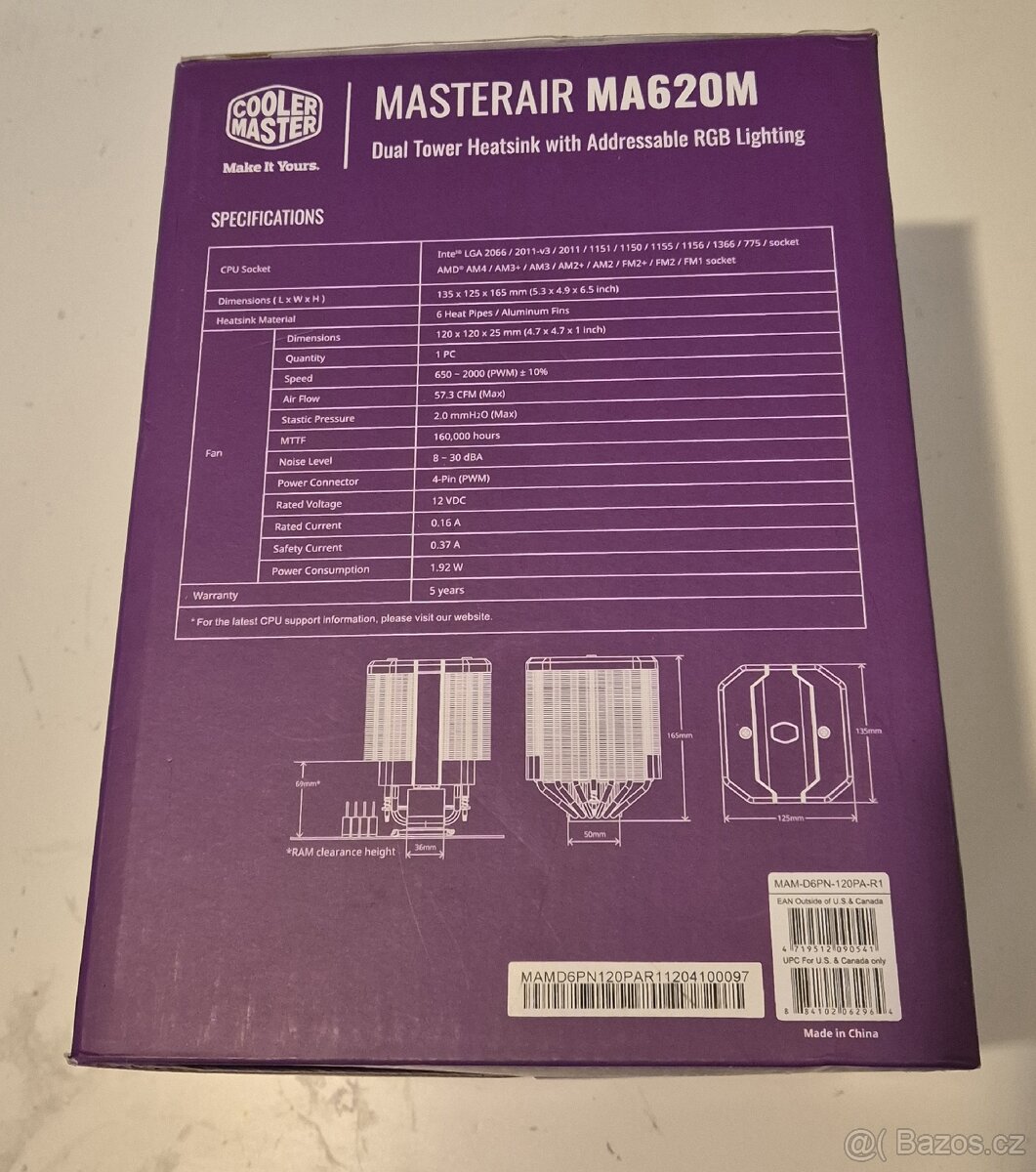 Cooler Master MASTERAIR MA620M - 4