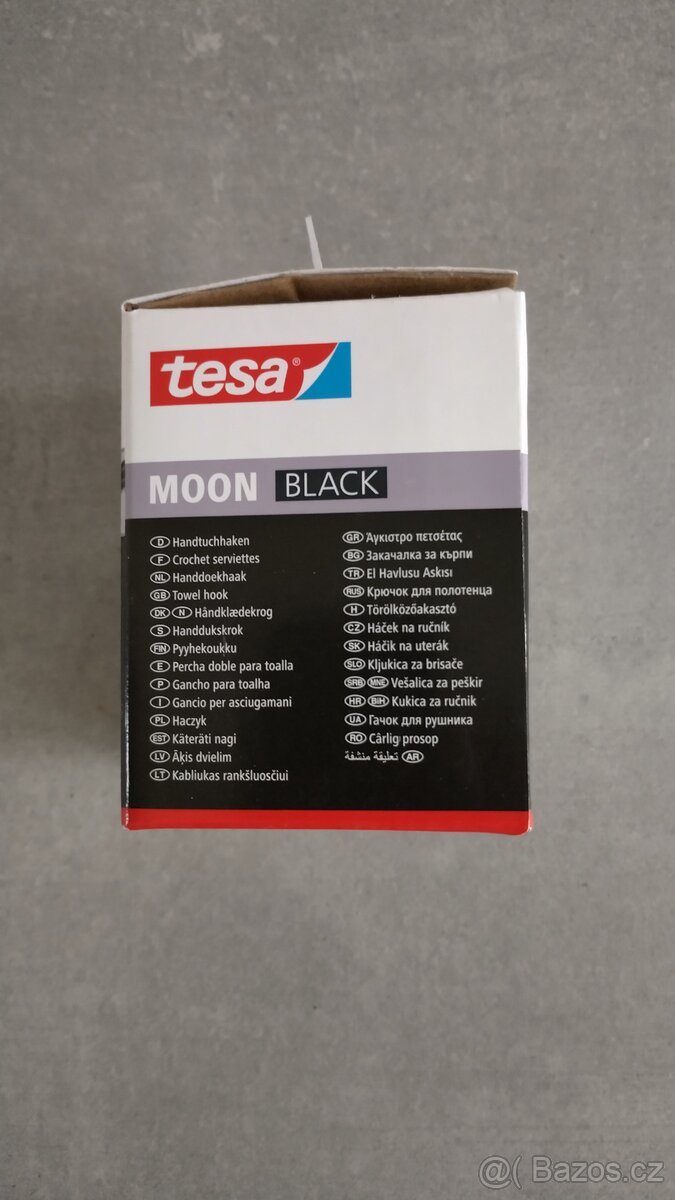 Tesa-Koupelnový háček Moon Black - 4