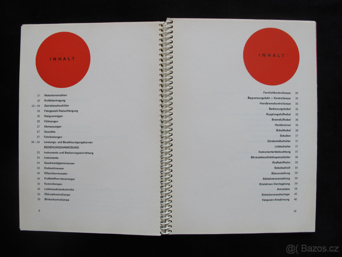 Porsche 356 C Betriebsanleitung Návod na obsluhu - 4