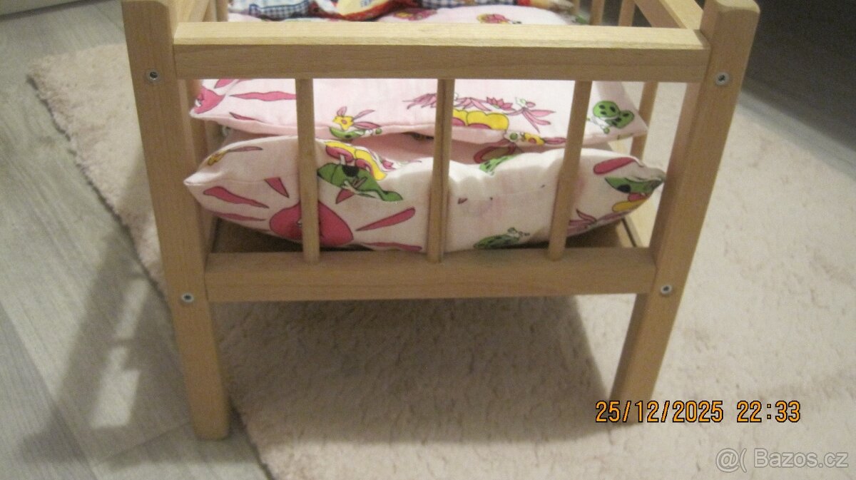 Dřevěné postýlka pro panenku - 4