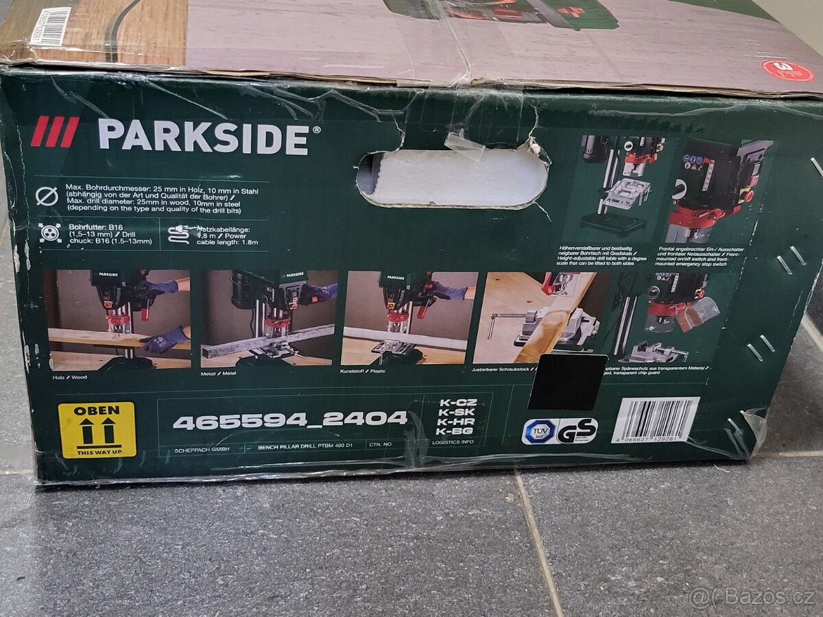 nářadí do dílny, stolní vrtačka, NOVÁ, Parkside - 4