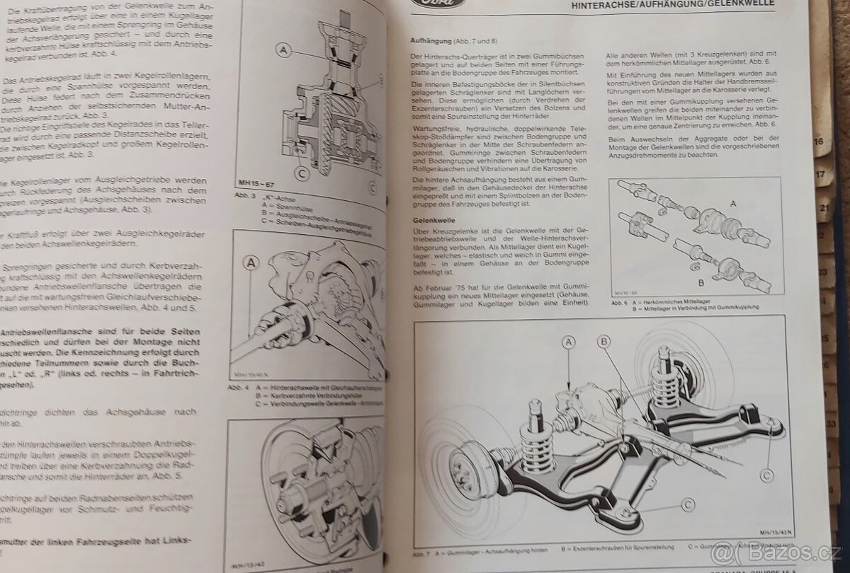 FORD GRANADA /TAUNUS/CAPRI - kompl. servisní a dílen. manuál - 4