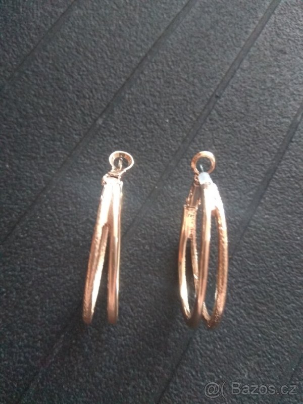 NOVÉ náušnice průměr 3 cm - 4