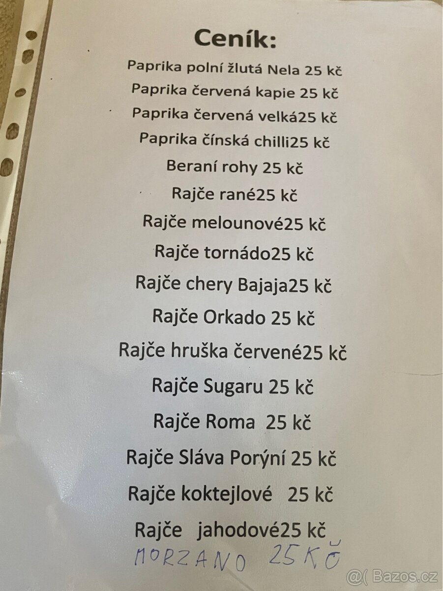 Přísady rajčata papriky - 4