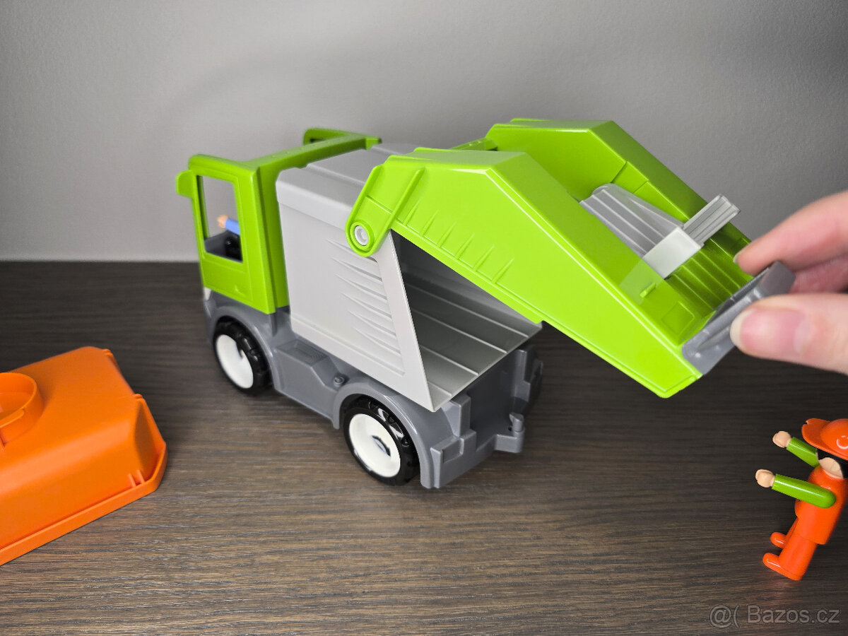 Igráčkovo popelářské auto, 2 nástavby, 2 panáčci - 4