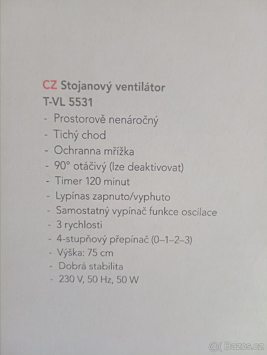 Sloupový ventilátor AEG T-VL 5531 - 4