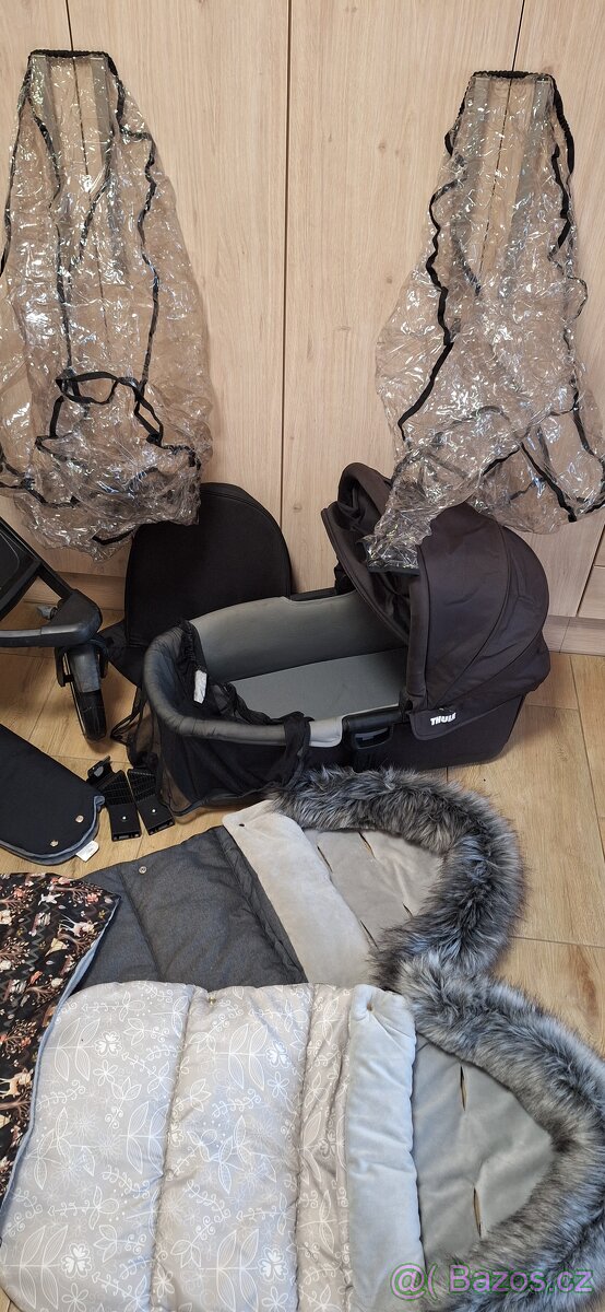 Tuhle Urban Glide 2 black s korbou a příslušenstvím - 4