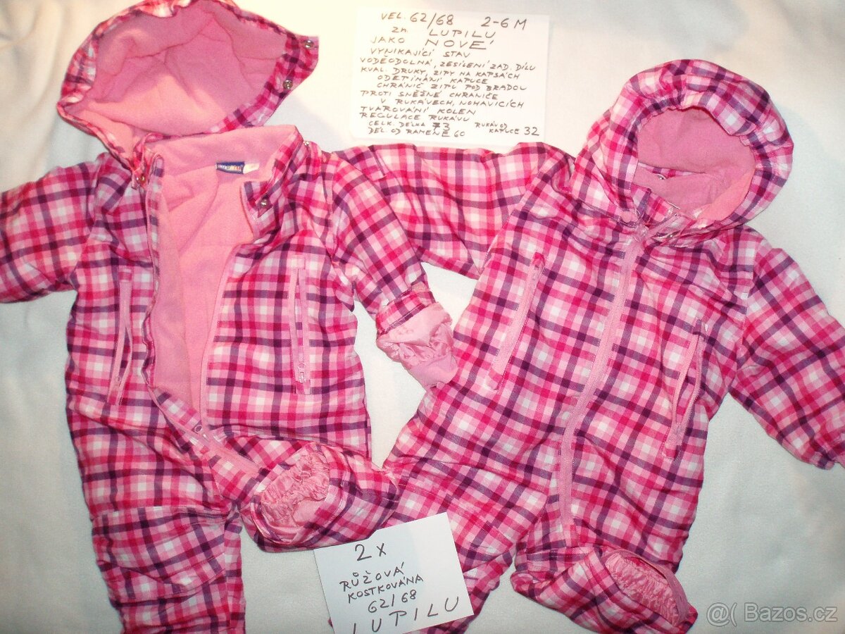 zimní kombinéza 62/68 - 4