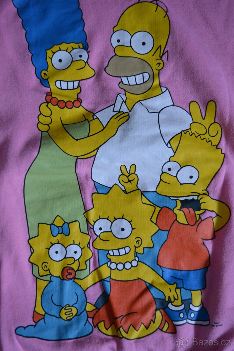 dívčí mikina H&M The Simpsons - vel. 158/164 - 4