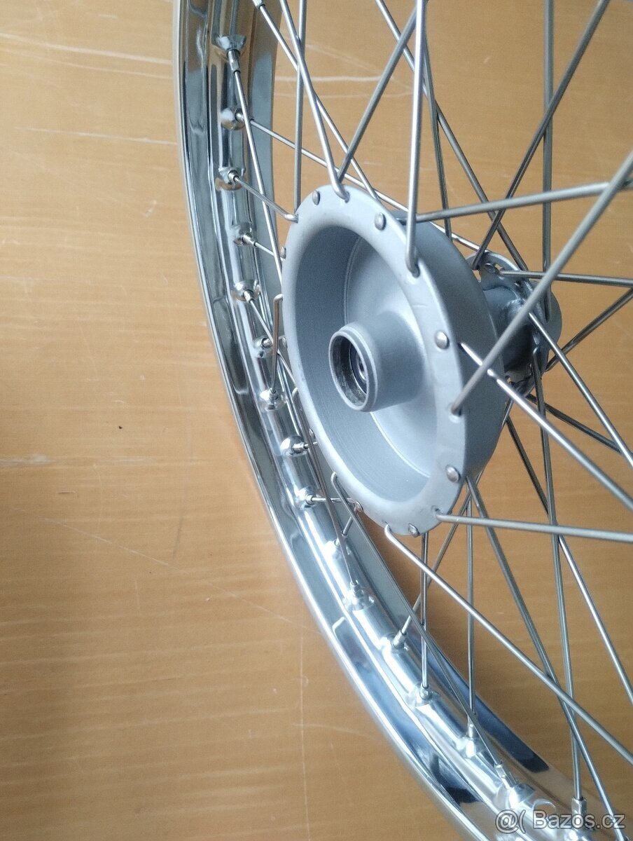 Jawa pařez 50/550 nová kola, výplet , ráfky, vycentrováno - 4