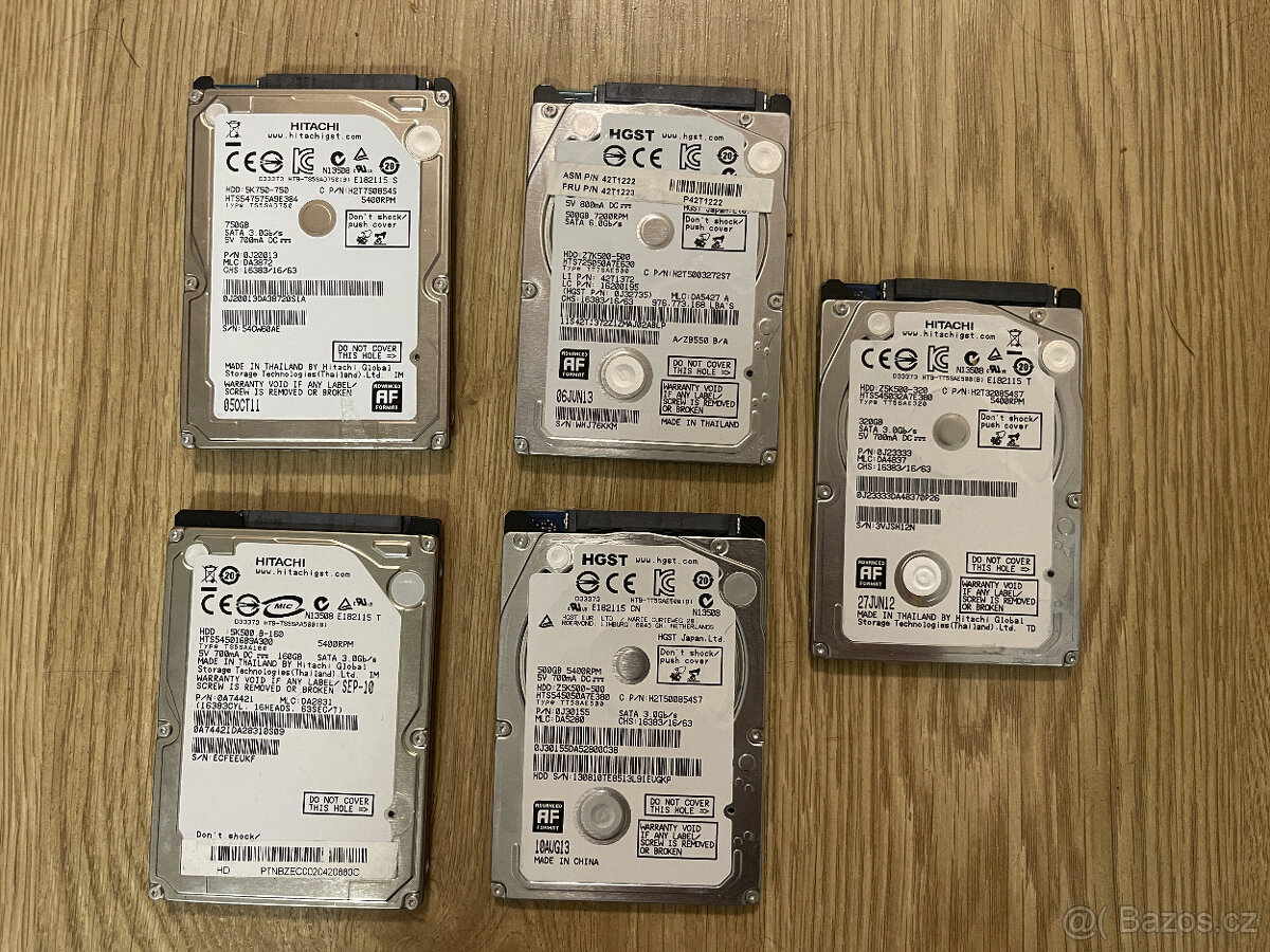 Prodám HDD 3.5" 2.5", nové i použité, dle foto - testované - 4