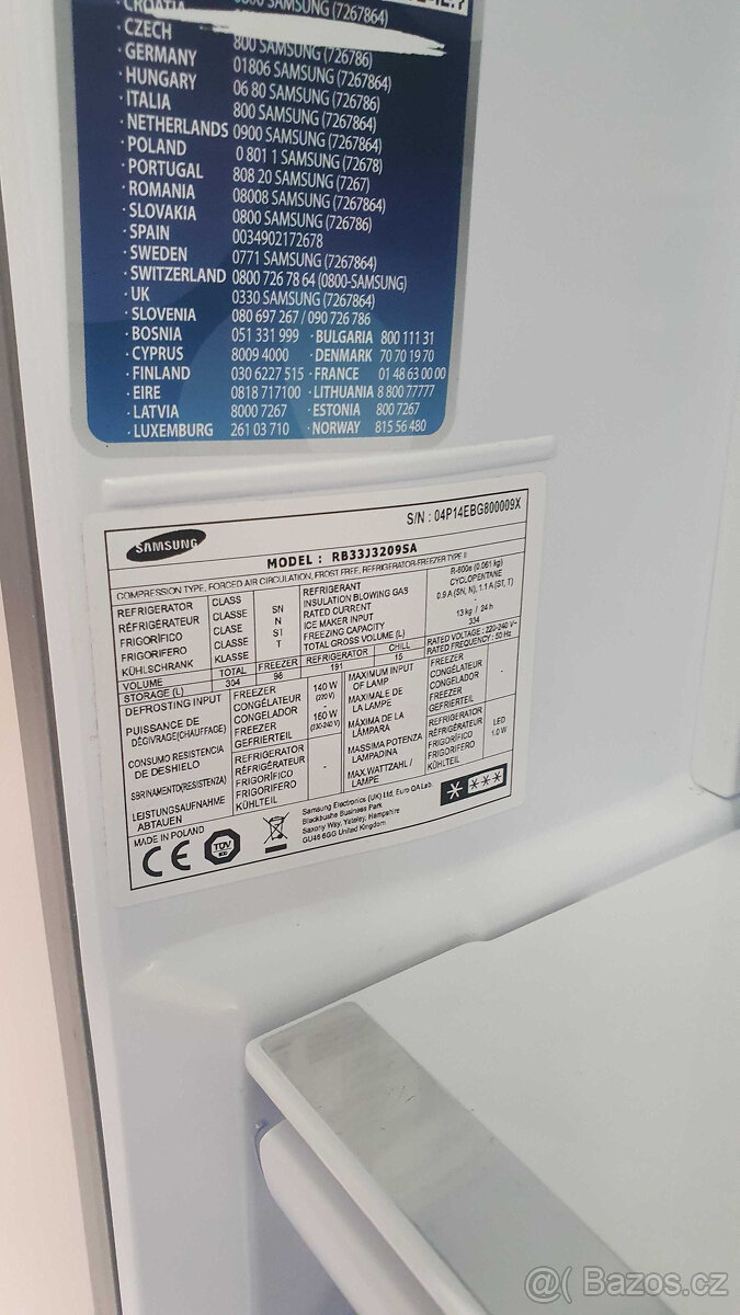 Lednice s mrazákem SAMSUNG RB33J3209SA - 4