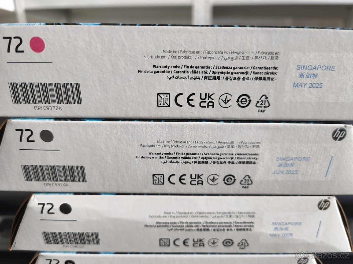 HP originální inkousty č. 72 - 4