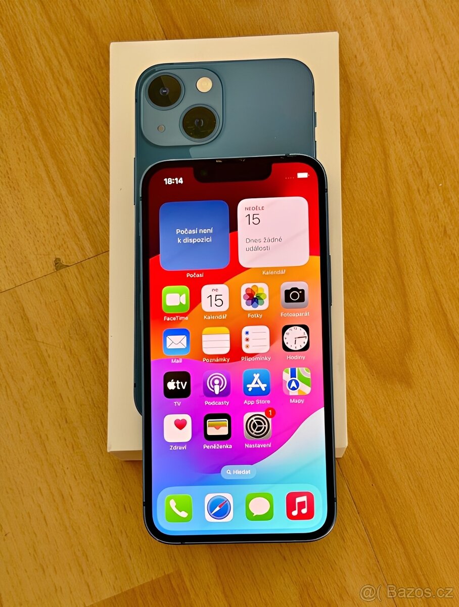 iPhone 13 Mini Modrá BATERIE 100% TOP - 4