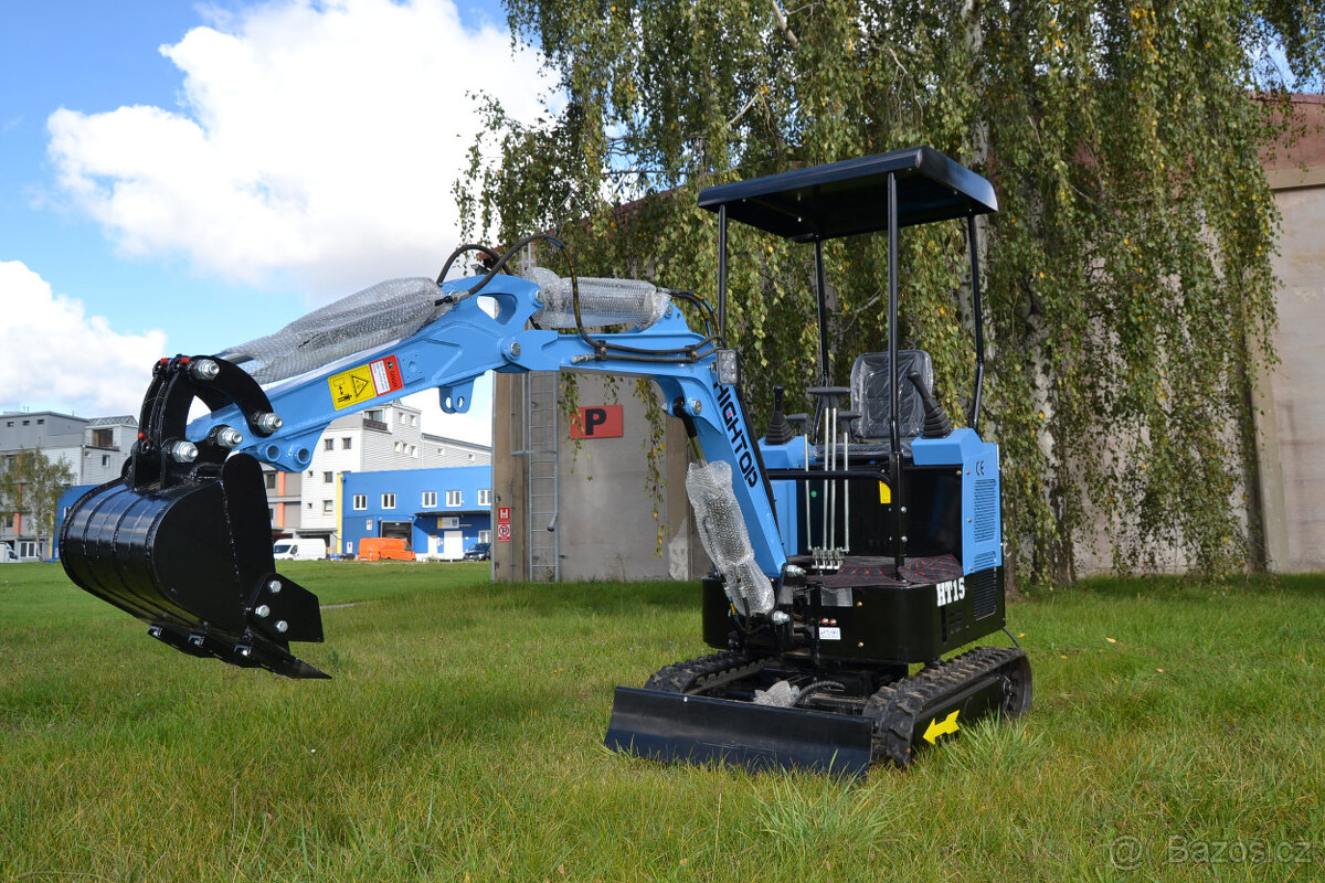 miniBagr HT 1500kg naftový dvouválec 19koní - 4