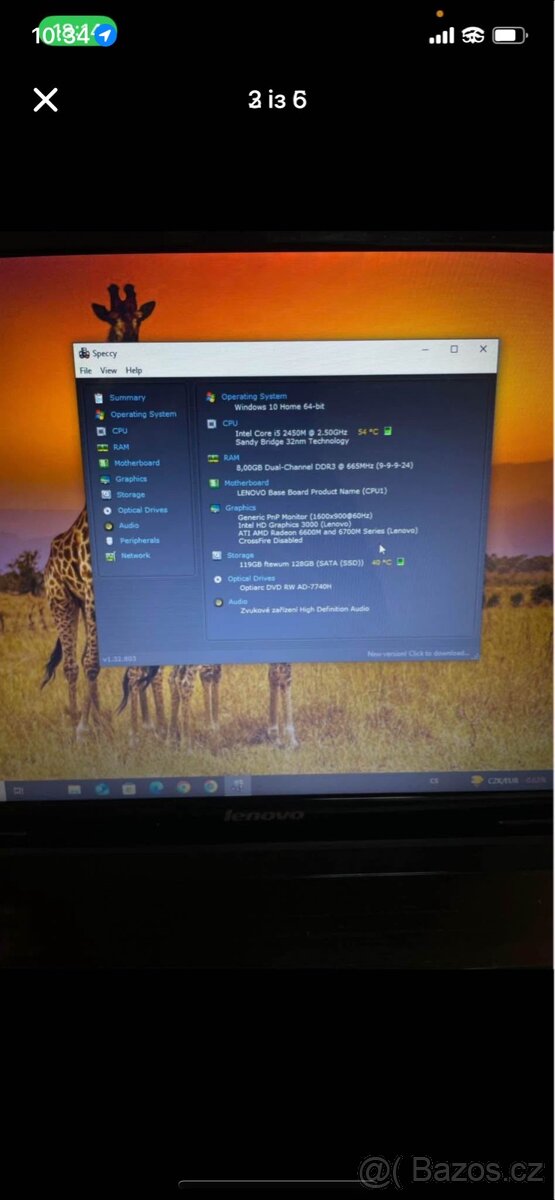 Notebook Lenovo i5 - 4