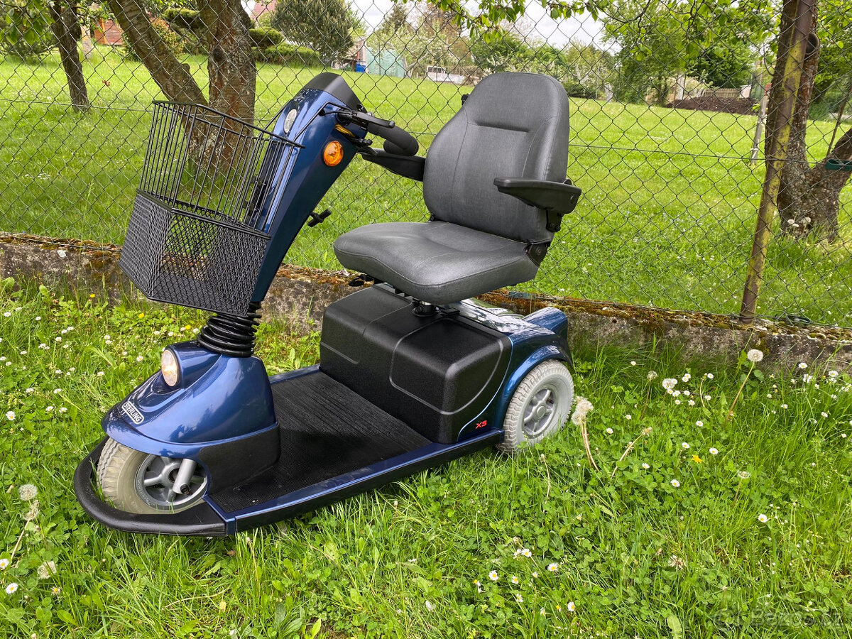 Elektrický skútr pro seniory, tříkolka se zárukou - 4