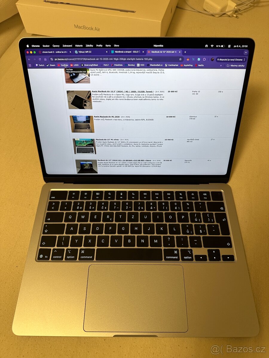 MacBook Air 13” M4 16/256 (záruka) - 4