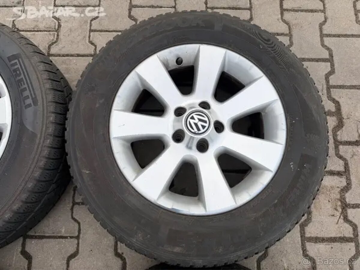 4x al kola 5x112 16 + pneu zimní 215/65 R16C - 4