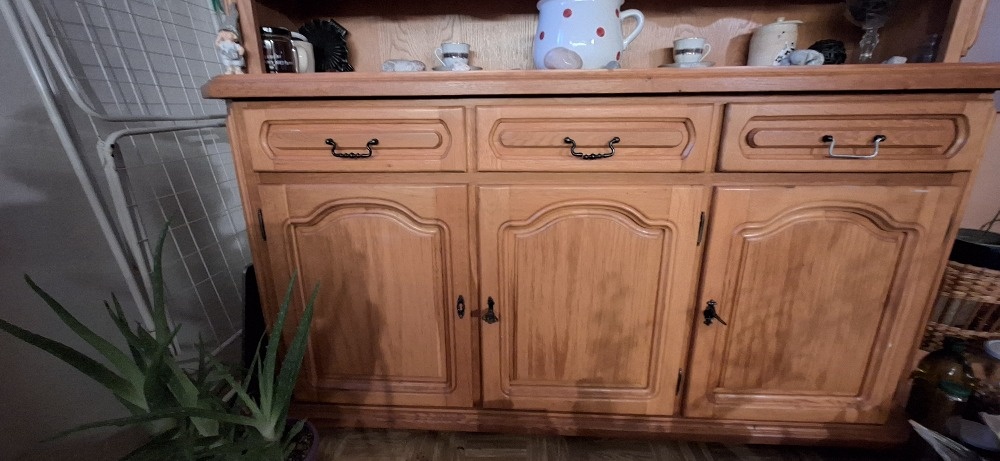 rustikální masivní příborník - 4