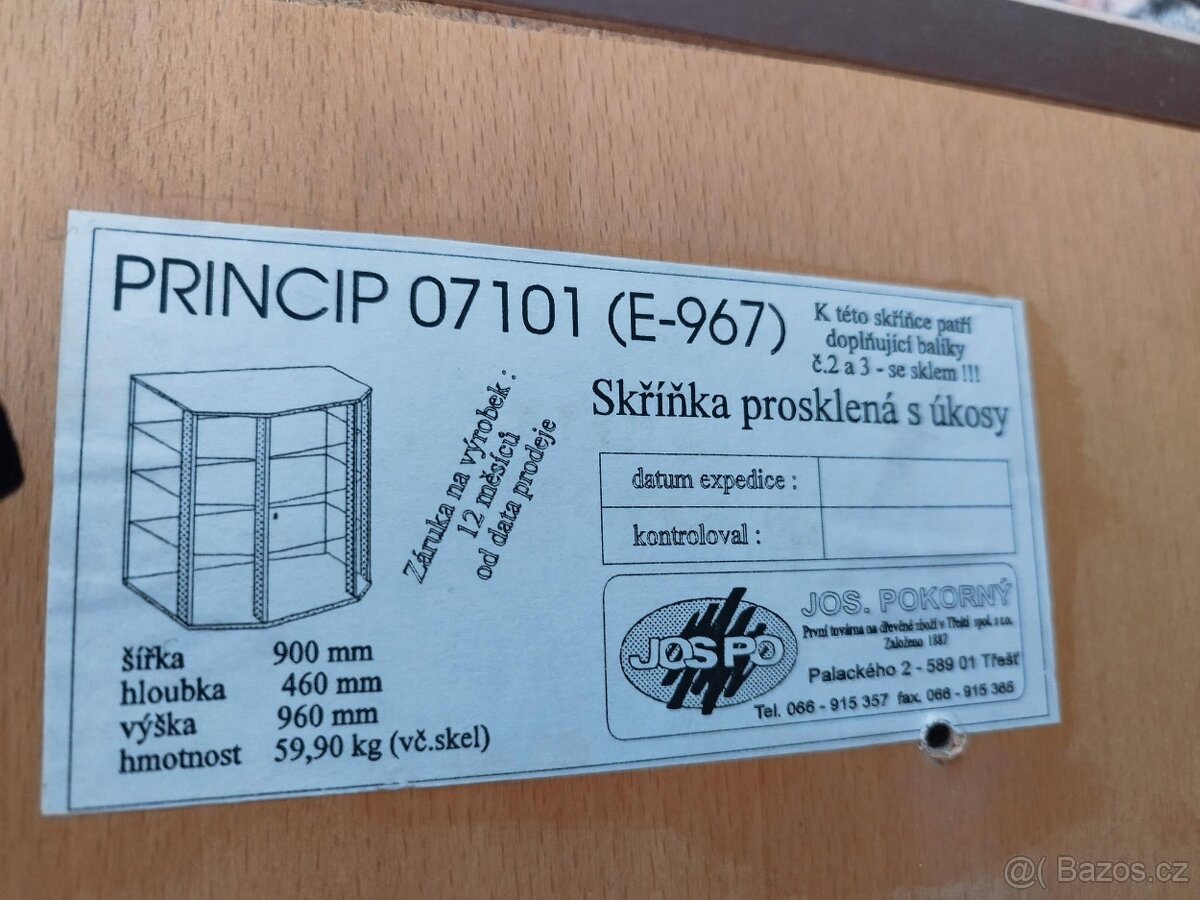 prosklene vytrinky + stojan na CD/hry atd... - 4