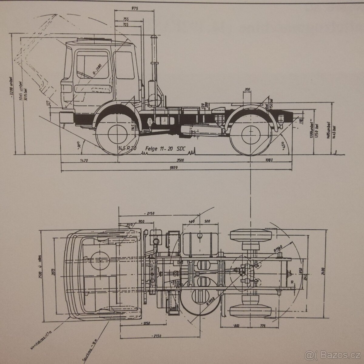 Vojenský tahač ÖAF (MAN) 12.192 - 4