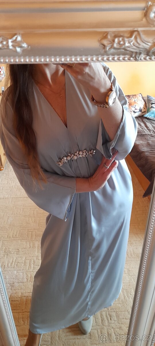 Shein společenské dlouhé šaty Abaya - 4