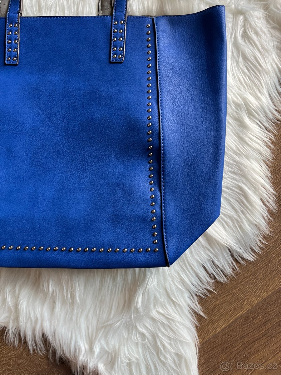 Nová modrá kabelka - nenošená, TOP, modrá s cedulkou - 4