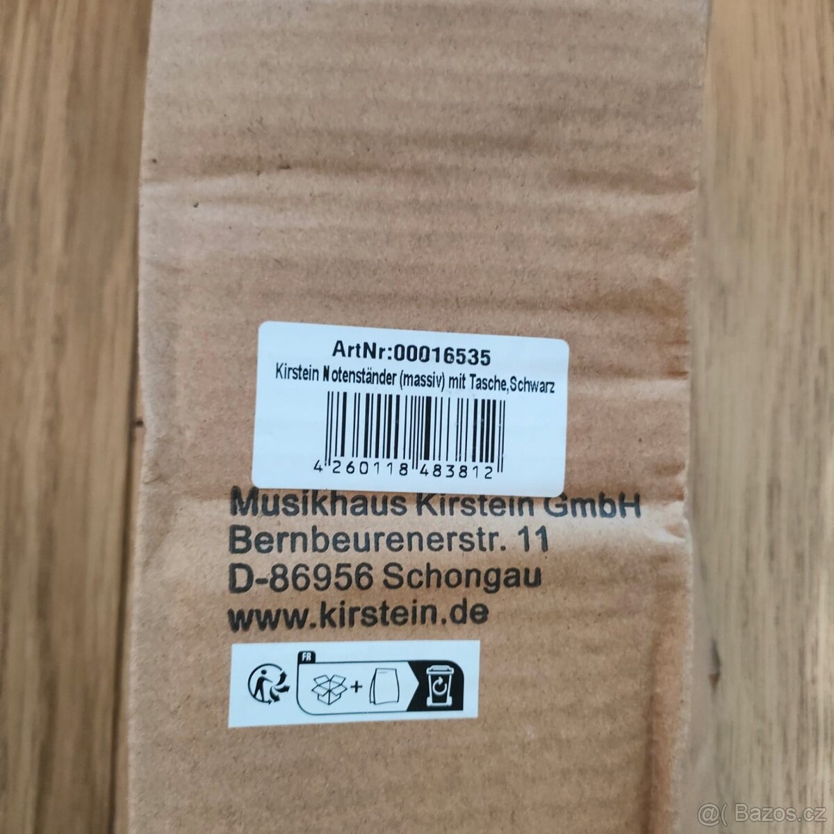 Kirstein notový stojan, pevný (Made in Germany) - 4