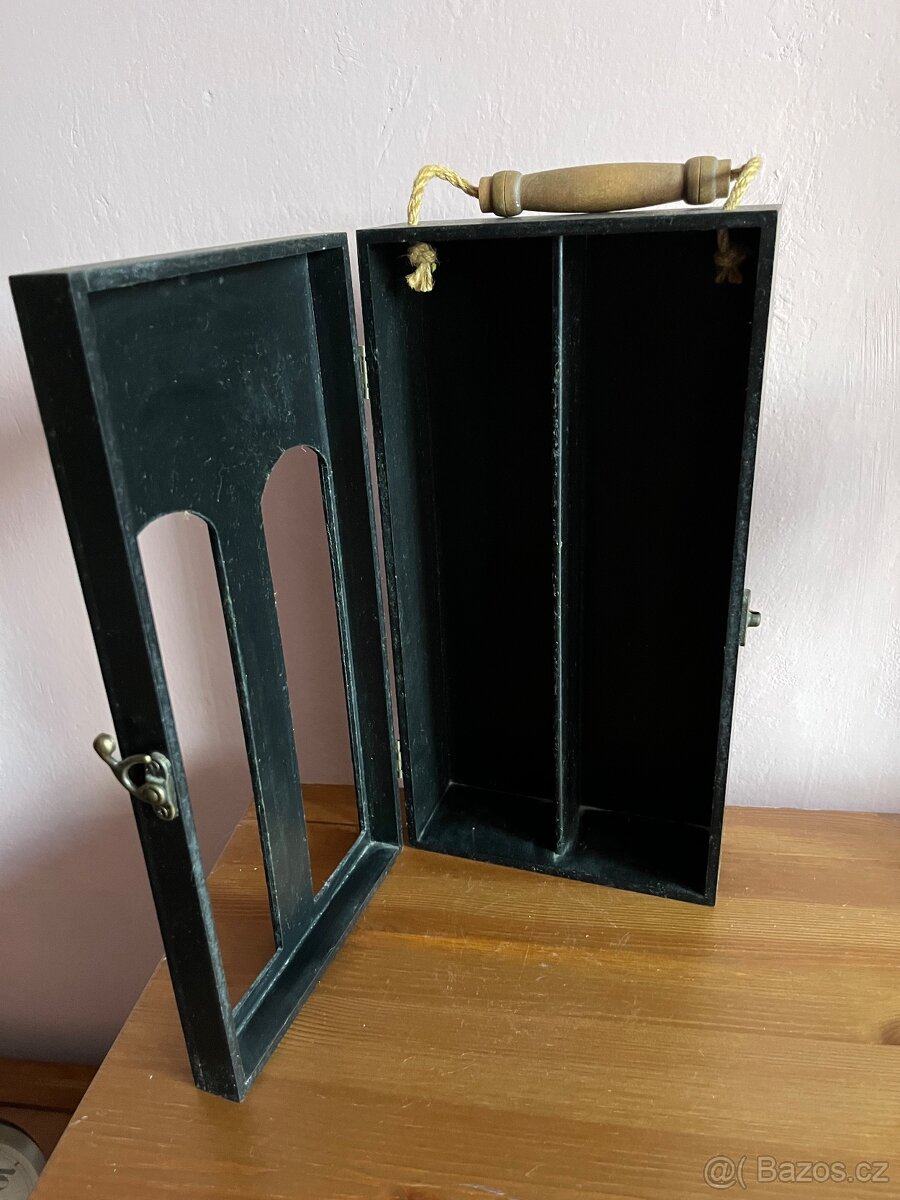 Dřevěná Krabice/ kazeta na 2 vína - 4