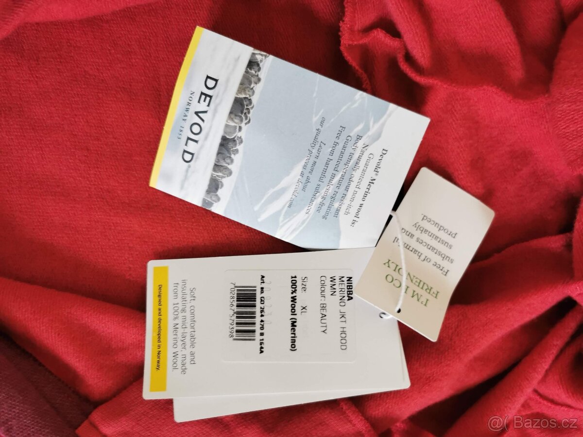 Mikina Devold Nibba Merino Jacket Hood - 4