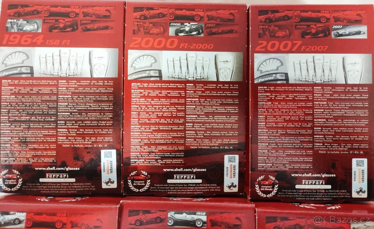 Sklenice Ferrari, limitovaná edice 6 ks - 4