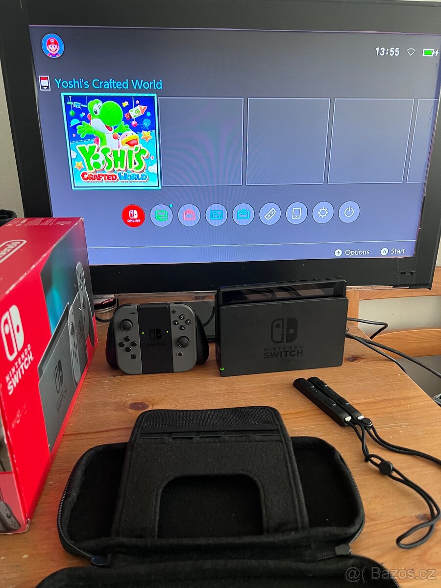 Nintendo Switch komplet V2 + možno hra Yoshi - 4