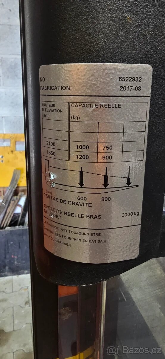 Toyota SWE 200D • 2017 • 2000/1200 kg • elektrický paletový - 4