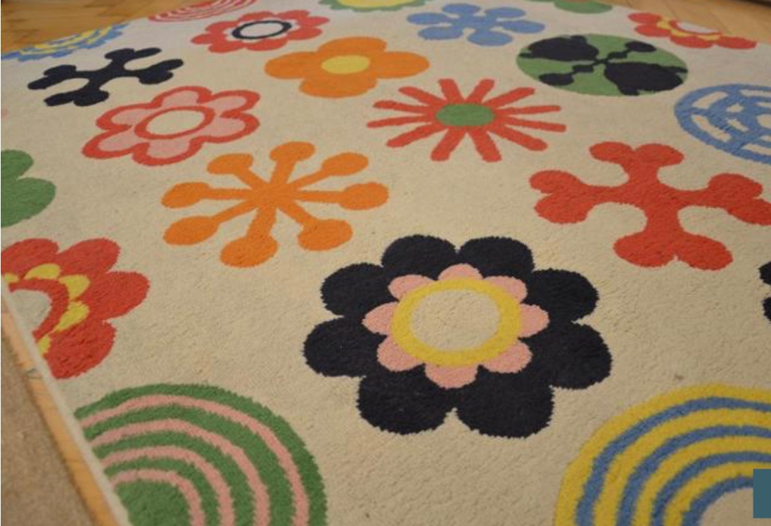 IKEA LUSY BLOM 133x195 cm - 4