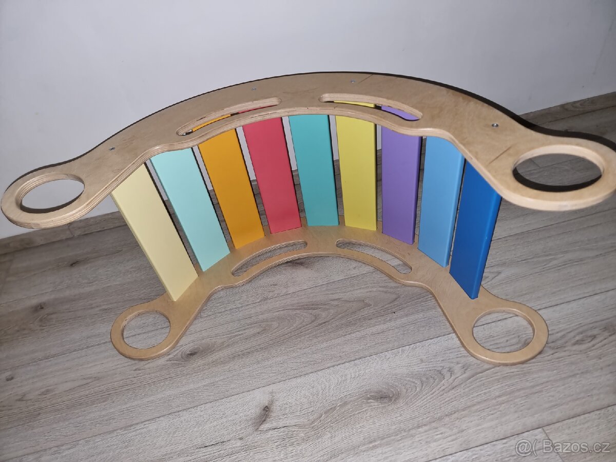 Montessori duhová houpačka 5in1 fresh - 4