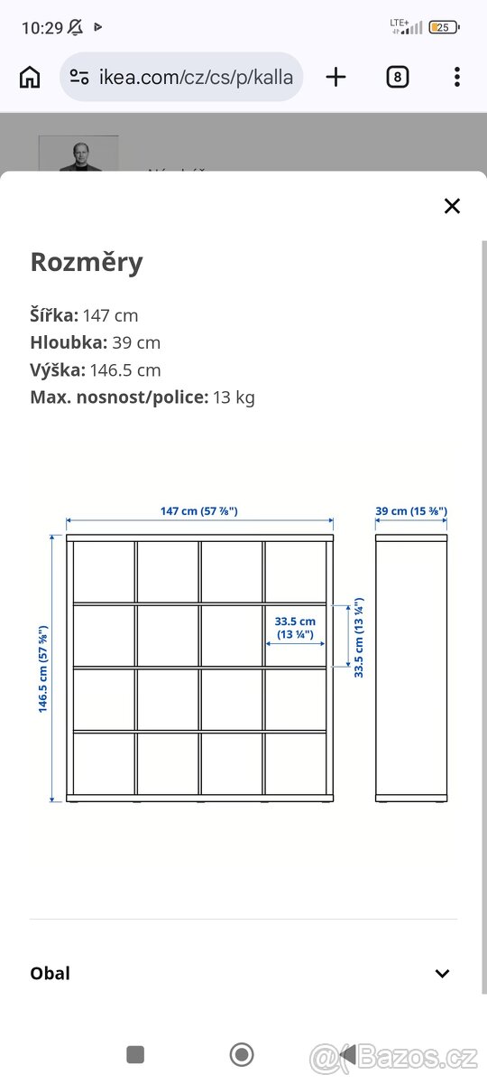 Policový systém Kallax Ikea - 4