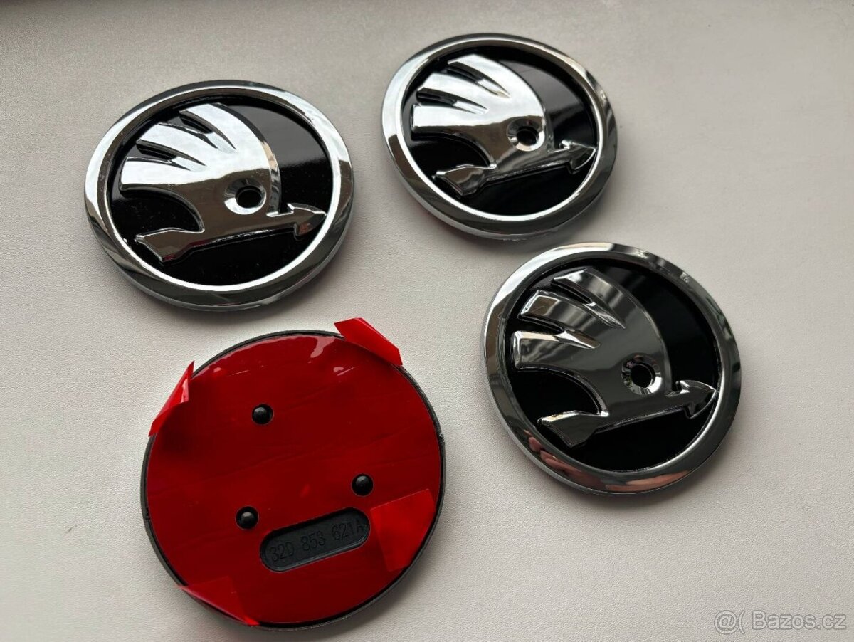 SKODA ZNAK LOGO EMBLEM 90mm 9cm - 4