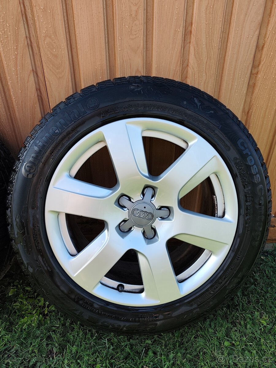 Originál ALU kola Audi 5x112 r17 zimní pneumatiky (bazar) - 4