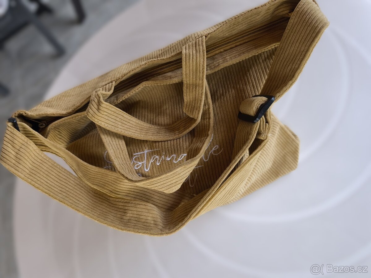 Nová Kabelka- Taška, Materiál Manšestr - 4