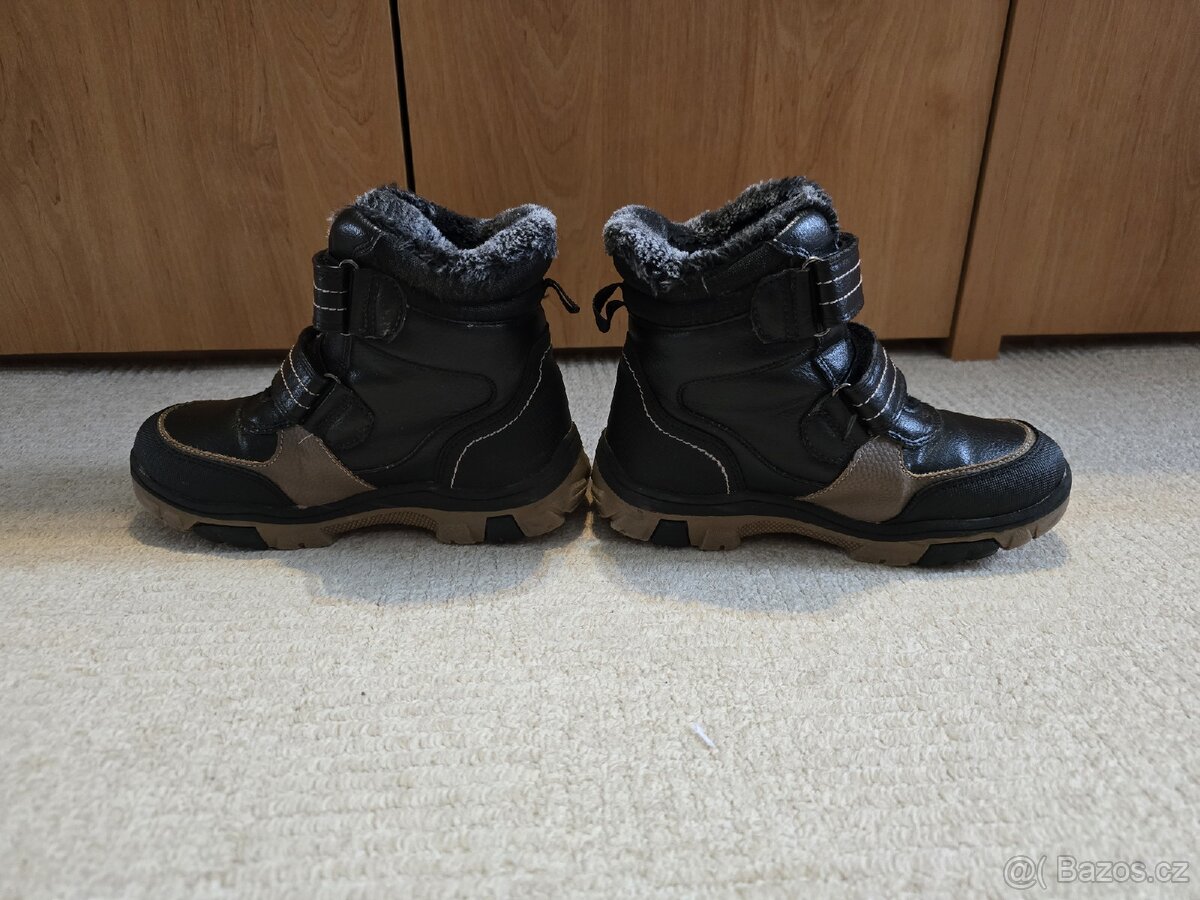 Chlapecké zimní boty s kožíškem - 4