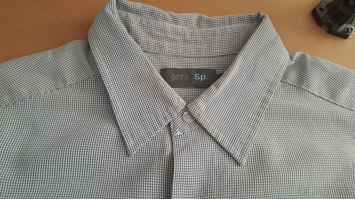 Pánská kostičkovaná košile Marks&Spencer/M/2x57cm - 4